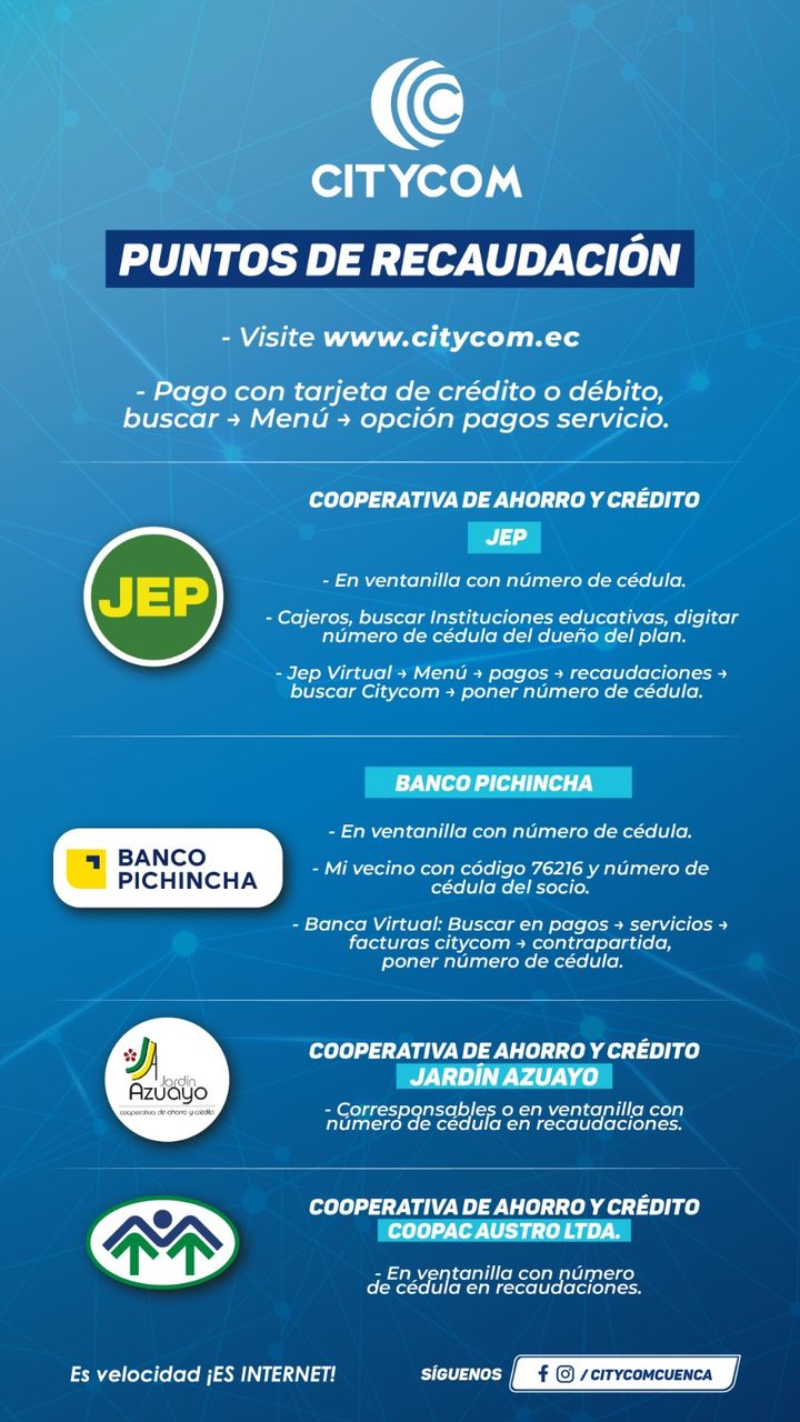 Metodos De Pago Citycom Ec